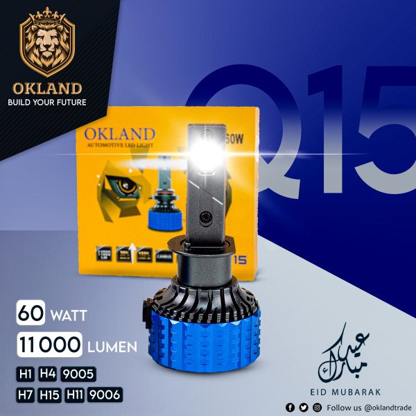 OKLAND LED SET 60 WATT 11000 Lumens Q15-H1 V1