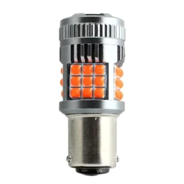 ٍSet of 2 led pulbs for stopping with orange light color and cooler fan base P21-5W