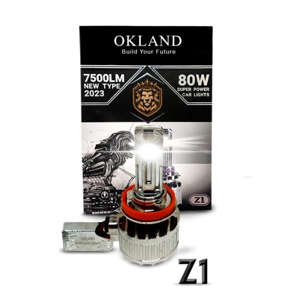 OKLAND Headlight LED SET 80 WATT 7500 Lumens Z1