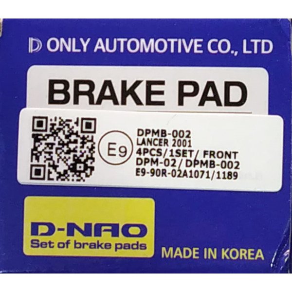 Break Pad Front For Lancer Buma  DPMB-002 D-NAO