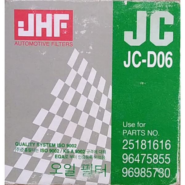 JHF JC-D06 -D01/ فلتر زيت دايو كوري شيفورليه رقم 1 - JC-D06-D01 DO710