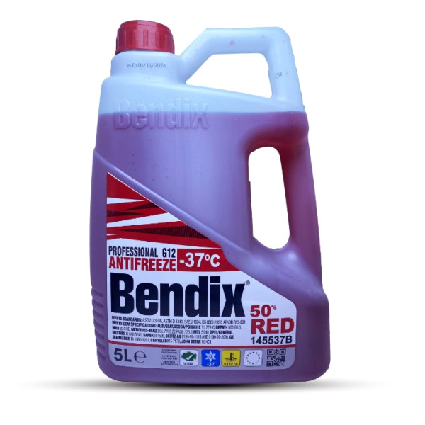 Red Bendex Anti-Freeze Radiator Coolant Fluid - 5 Liter