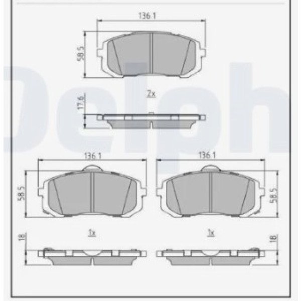 تيل فرامل امامي سيراميك كوري ( JP1070 )  CN7