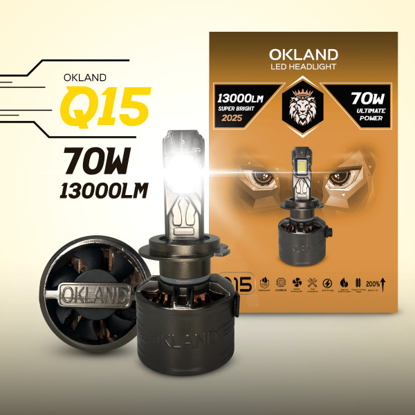 OKLAND LED SET 60 WATT 11000 Lumens Q15-9005 V2