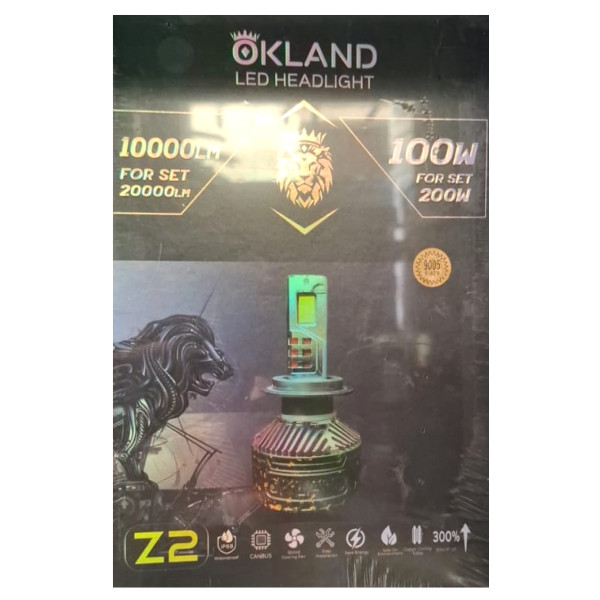 طقم ليد اوكلاند 100 وات (9005) 10000 لومين Z2