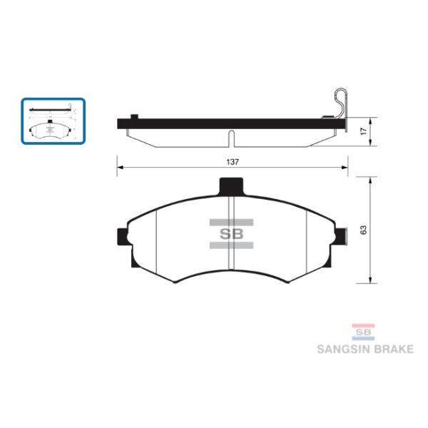 Front Break Pads For Cerato 2005 Rim 14 -Elentra XD
